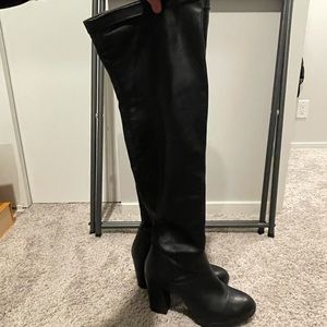 Steve Madden Size 39 leather heeled knee-high boots